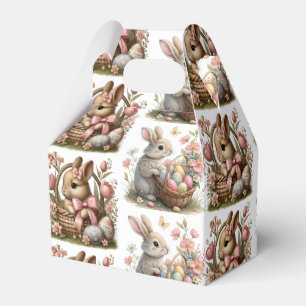 Some bunny easter  Basket wildflower Favour Box