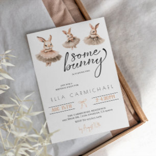 Some Bunny Easter Birthday Invitation