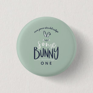 some bunny happy birthday party Button