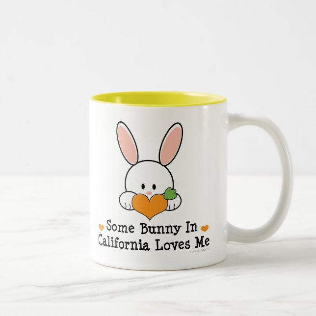 Some Bunny In California Loves Me Mug (Right)