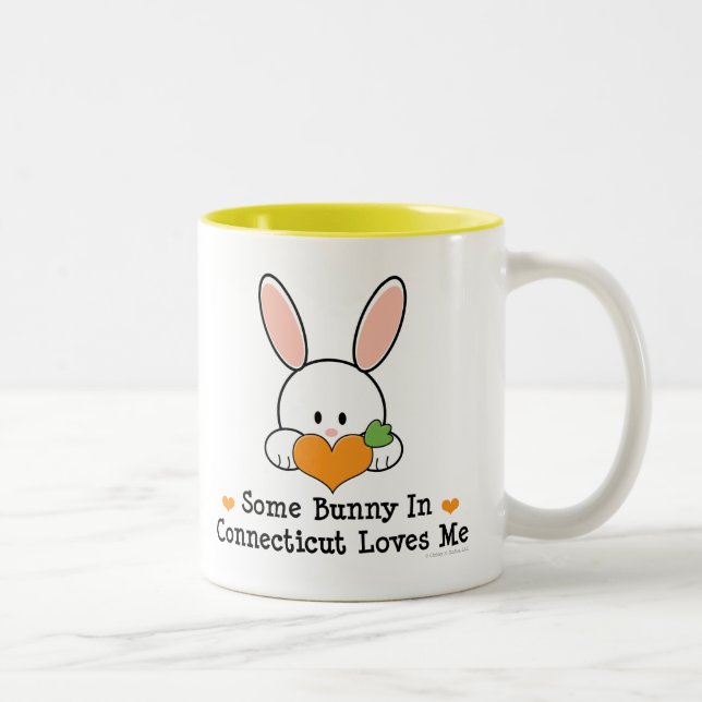 Some Bunny In Connecticut Loves Me Mug (Right)