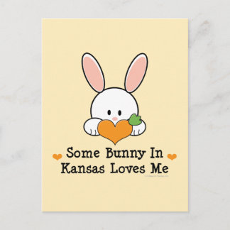 Some Bunny in Kansas Loves Me Postcard