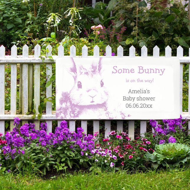 Some Bunny is coming Baby Shower  Banner (Creator Uploaded)