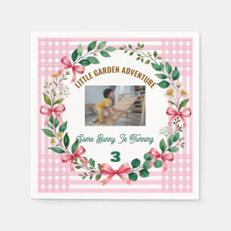 Some Bunny Is Having a Birthday Personalised Bunny Napkin