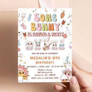 Some Bunny Is Having A Party Birthday Party Invitation