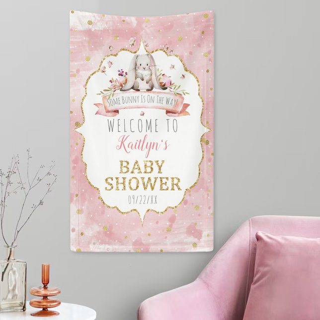 Some Bunny Is On The Way! Baby Shower Welcome Banner (Creator Uploaded)