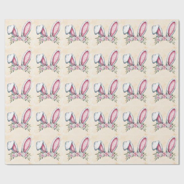 Some Bunny Is On The Way! Baby Shower Wrapping Paper (Flat)