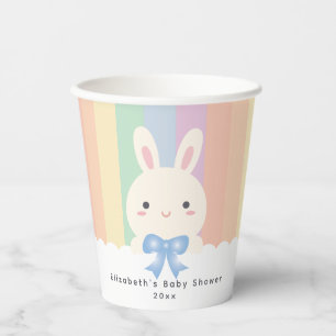 Some Bunny is On The Way Boy Baby Shower Paper Cups