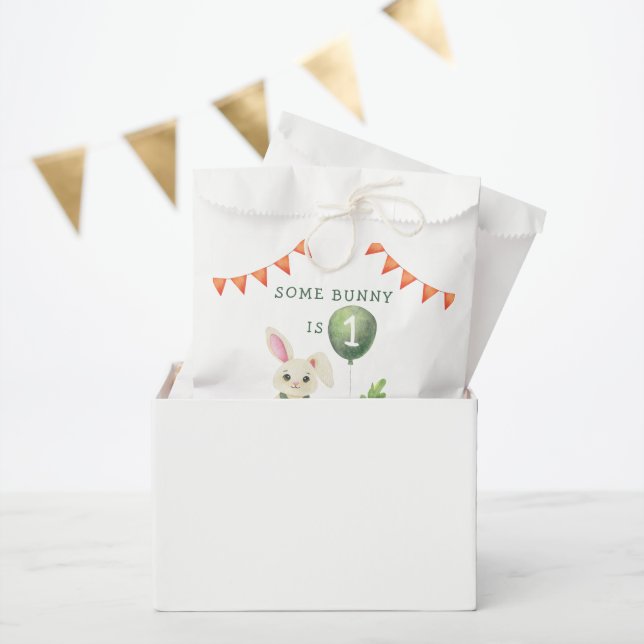 Some Bunny is One Birthday Favour Bag (Party)
