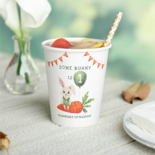 Some Bunny is One Birthday Paper Cups