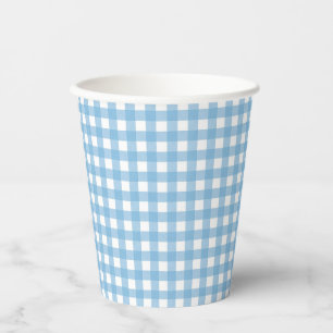 Some Bunny is One blue Gingham Birthday Paper Cups