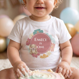 Some Bunny is One Bunny Birthday Girl  Baby T-Shirt