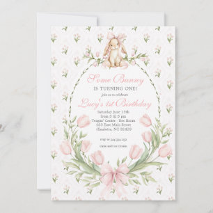 Some Bunny is One Invitation, Bunny Birthday Invitation