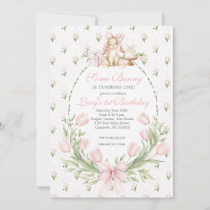Some Bunny is One Invitation, Bunny Birthday Invitation