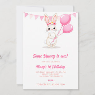 Some Bunny is One Invitation, Some Bunny is Turnin Holiday Card