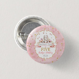 Some Bunny is Turning Five 5th Birthday 3 Cm Round Badge
