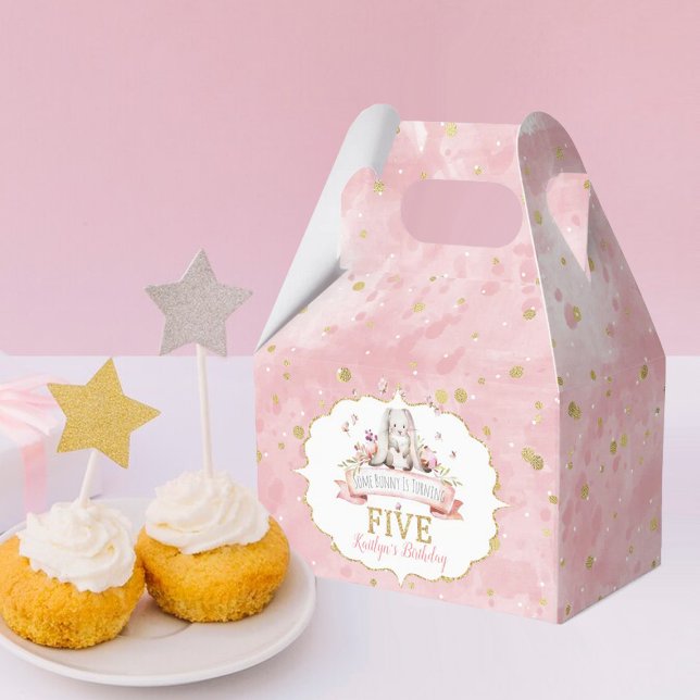 Some Bunny is Turning Five 5th Birthday Favour Box (Creator Uploaded)