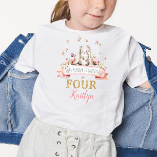 Some Bunny is Turning Four 4th Birthday T-Shirt