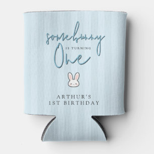 Some Bunny is turning One 1st Birthday Celebration Can Cooler