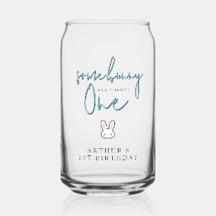 Some Bunny is turning One 1st Birthday Celebration Can Glass
