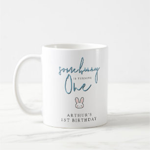 Some Bunny is turning One 1st Birthday Celebration Coffee Mug