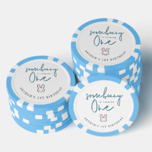 Some Bunny is turning One 1st Birthday Celebration Poker Chips