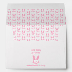 Some Bunny Is Turning One Birthday Envelope