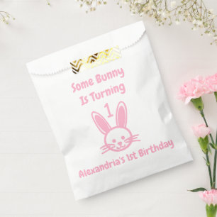 Some Bunny Is Turning One Birthday Favour Bag