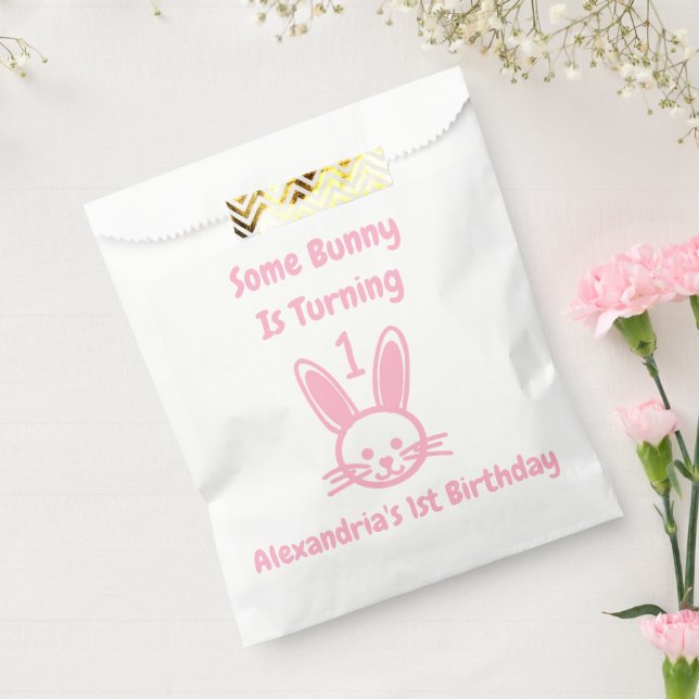 Some Bunny Is Turning One Birthday Favour Bag (Sealed)