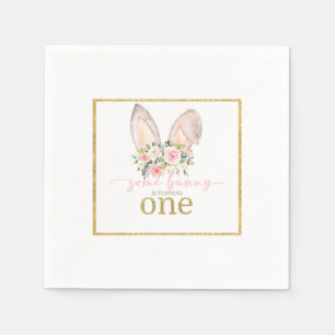 Some Bunny is turning ONE (Bunny Ears) Napkin