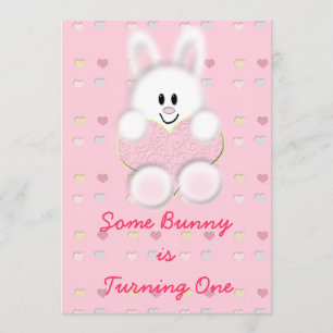 Some Bunny is Turning One Invitation