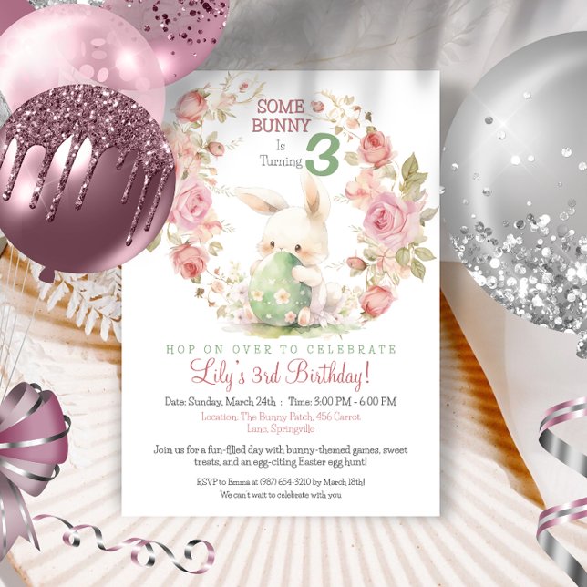 Some Bunny is Turning One Invitation (Creator Uploaded)