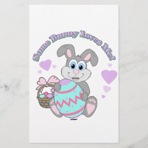 Some Bunny Loves Me! Easter Bunny Stationery