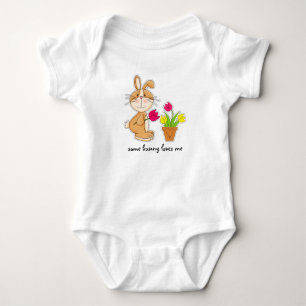 Some Bunny Loves Me. Easter Gift Baby Bodysuits