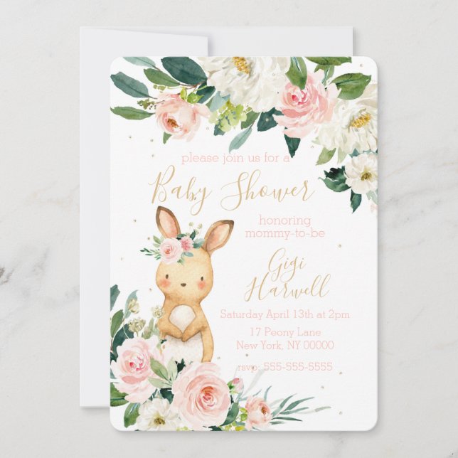 Some Bunny Loves You Baby Shower Invitation (Front)