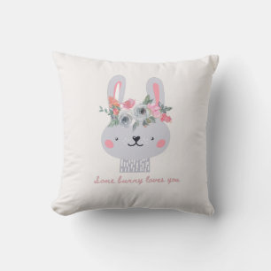 Some Bunny Loves You! Cute Bunny Cushion