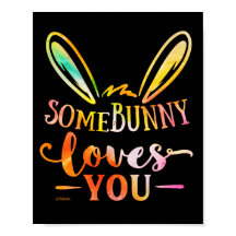 SOME BUNNY LOVES YOU funny easter holiday gift