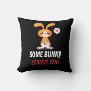 Some Bunny Loves You In Partnership Cushion