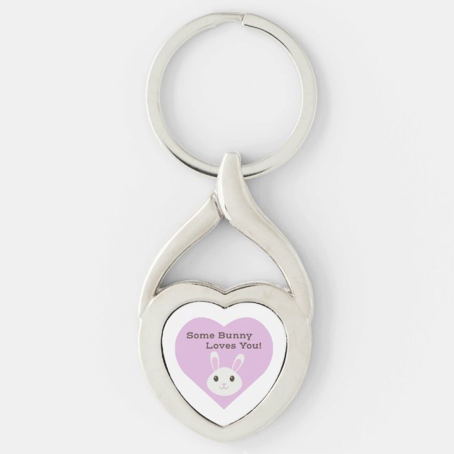 Some Bunny Loves You Key Ring (Front)
