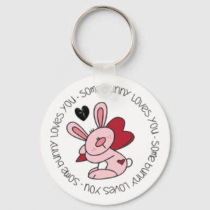 Some Bunny Loves You Key Ring