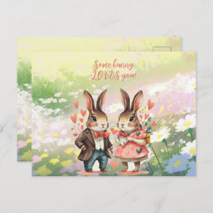 Some Bunny Loves You Mr. & Mrs. Postcard