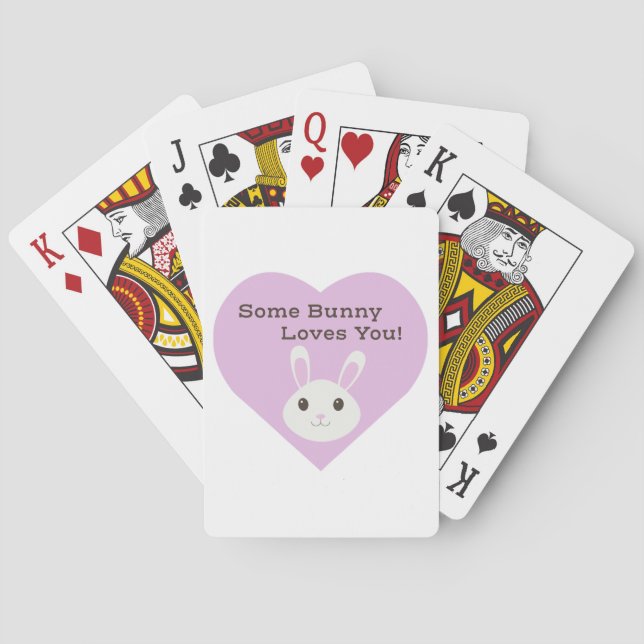 Some Bunny Loves You Playing Cards (Back)