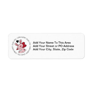 Some Bunny Loves You Return Address Label