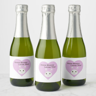 Some Bunny Loves You Sparkling Wine Label