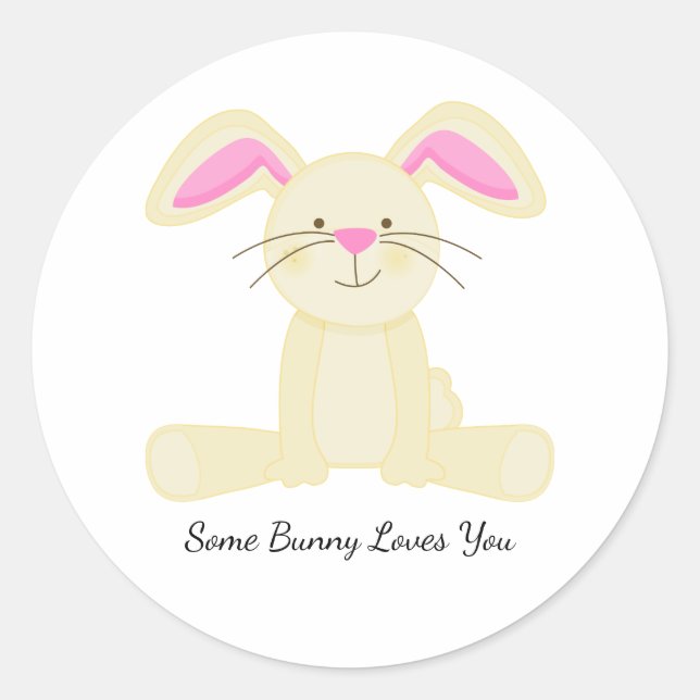 Some Bunny Loves You sticker (Front)