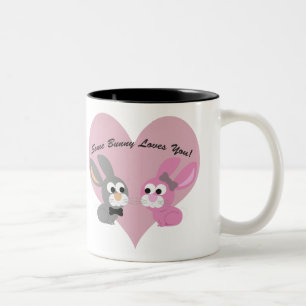 Some bunny Loves You! Two-Tone Coffee Mug