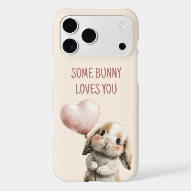 Some Bunny Loves You with Heart Balloon (Back)