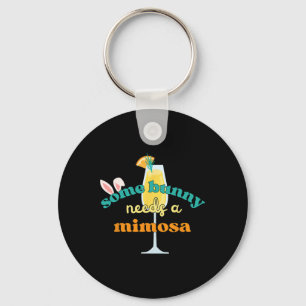 Some Bunny Needs A Mimosa Funny Men Women Easter B Key Ring