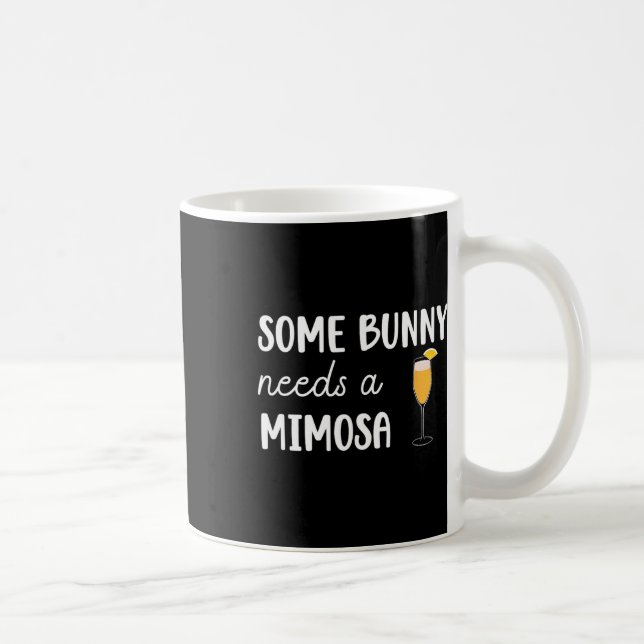 Some Bunny Needs A Mimosa Funny Men Women Easter  Coffee Mug (Right)