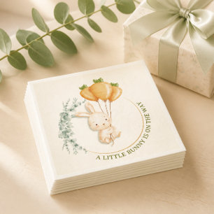 Some Bunny On The Way Baby Shower Napkin